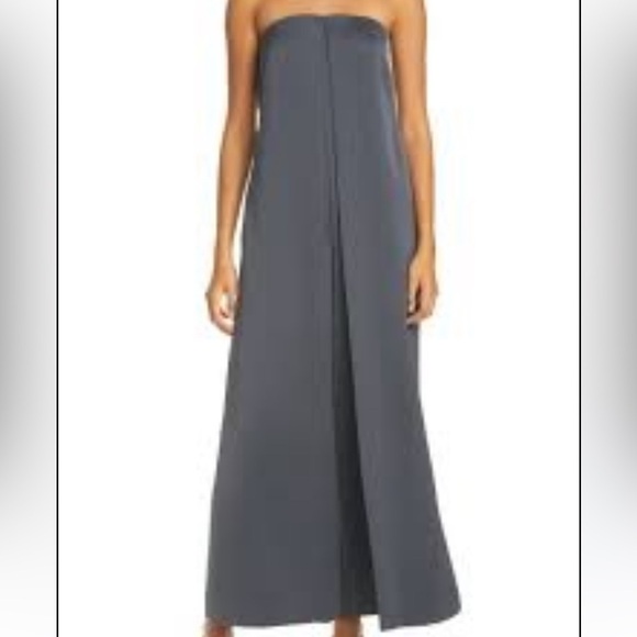 Club Monaco Strapless Satin jumpsuit New Size 2 - Picture 5 of 16